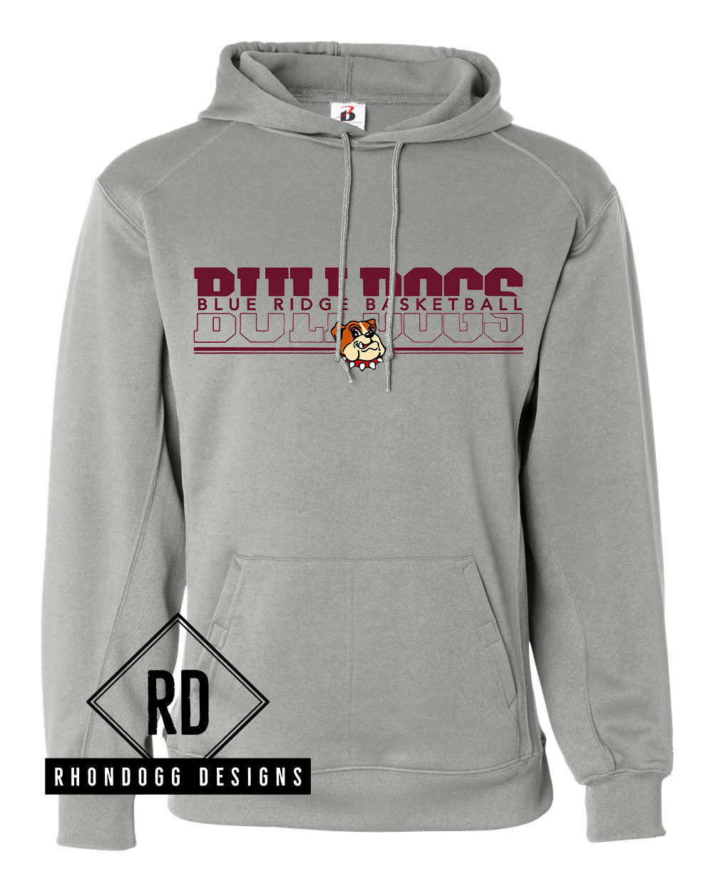Blue Ridge Middle School Basketball Performance Hooded Sweatshirt
