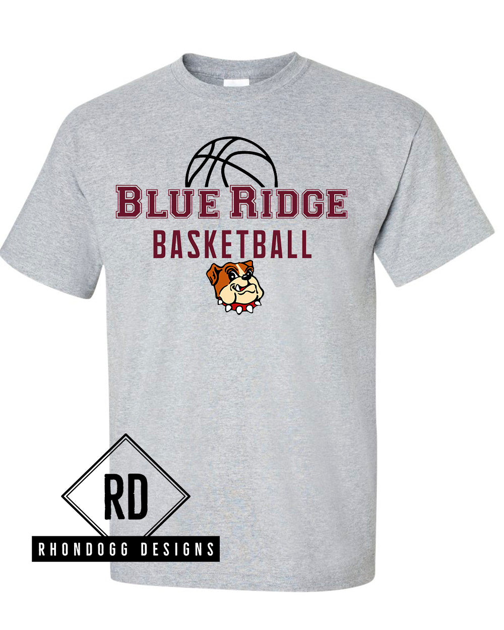 Blue Ridge Middle School Basketball Short Sleeve T-Shirt