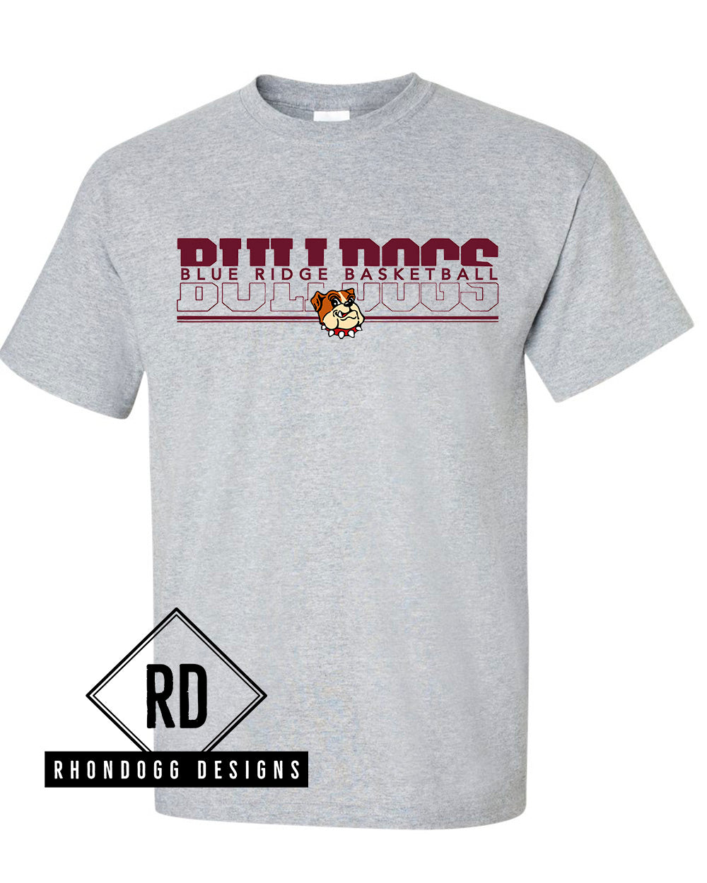 Blue Ridge Middle School Basketball Short Sleeve T-Shirt