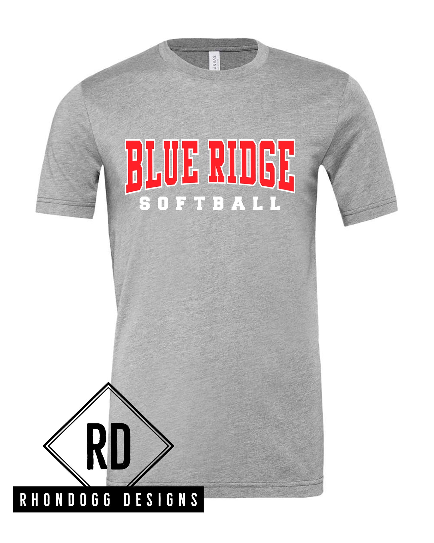 Blue Ridge Middle School Softball Short Sleeve T-Shirt