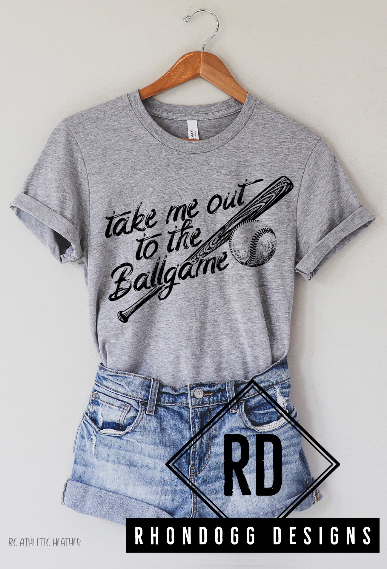 TAKE ME OUT TO THE BALLGAME Graphic Short Sleeve T-Shirt
