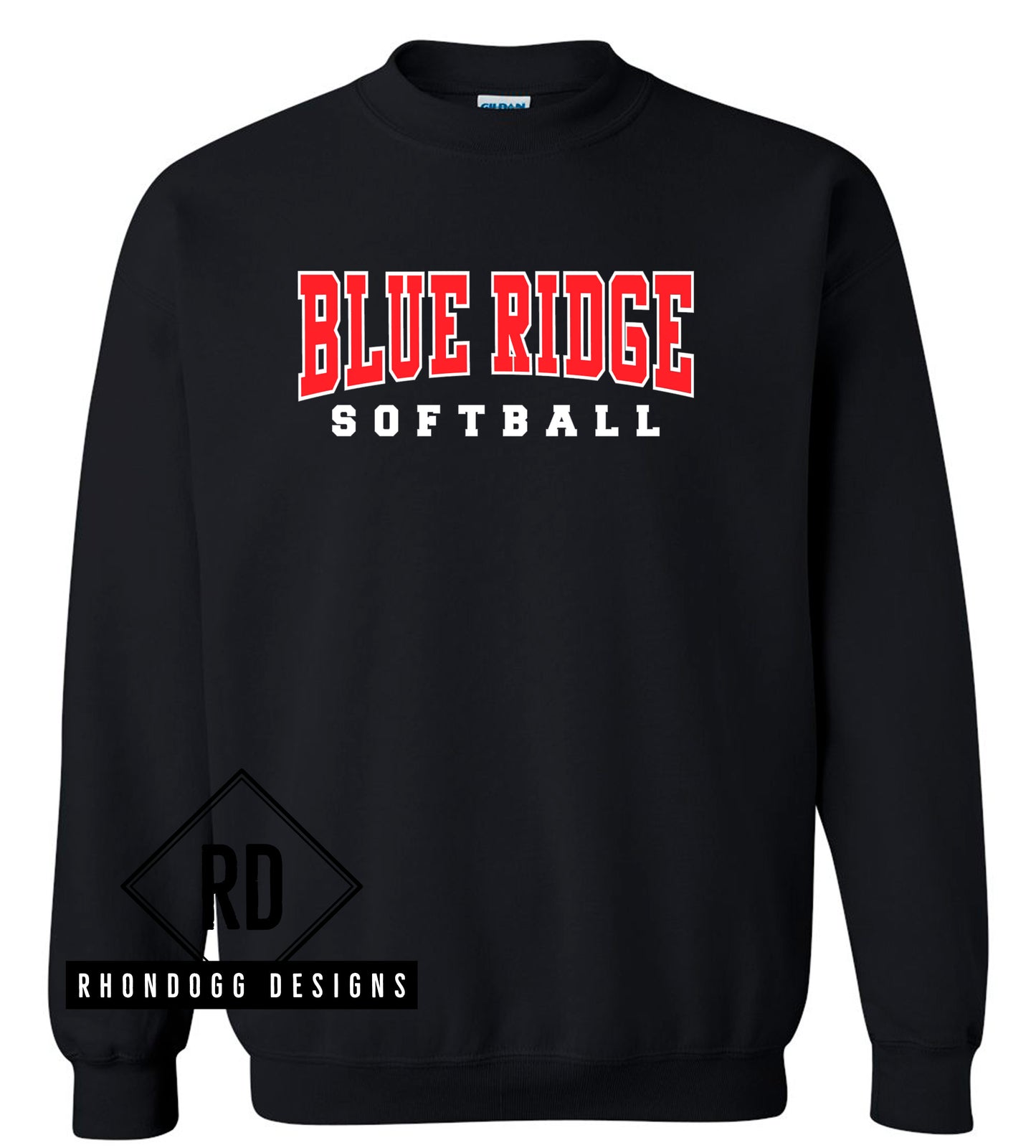 Blue Ridge Middle School Softball Crewneck Sweatshirt