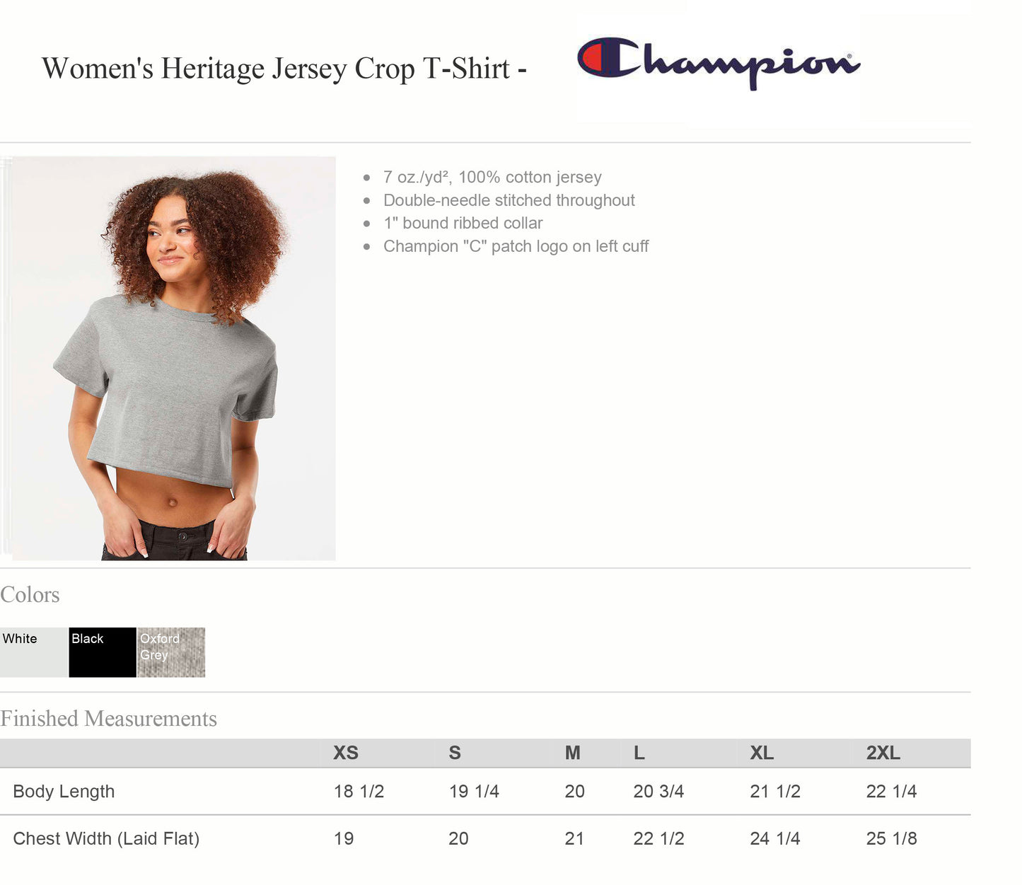 Flannel Man - Champion Crop Tee