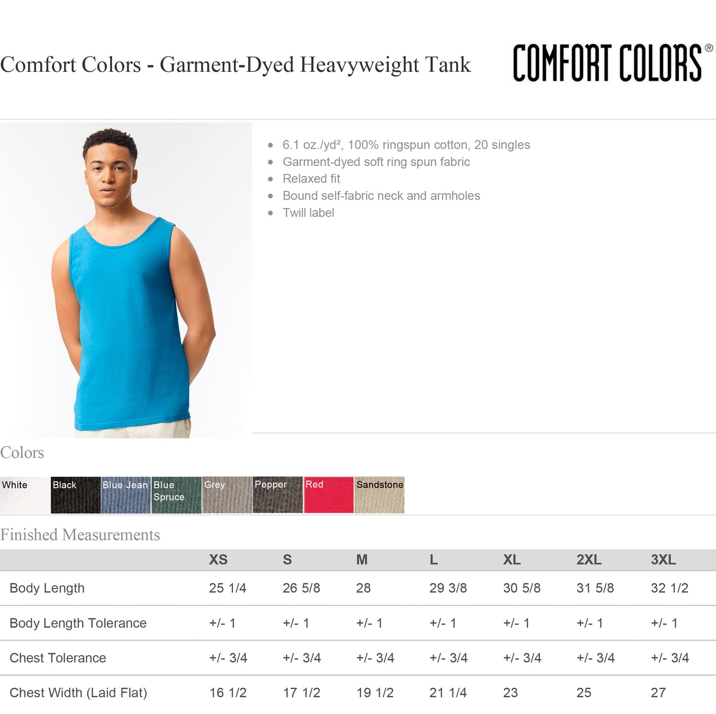 Flannel Man - Comfort Colors Tank Top