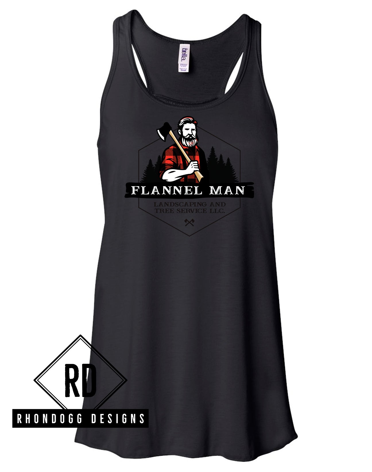 Flannel Man Bella+Canvas Flowy Tank Top