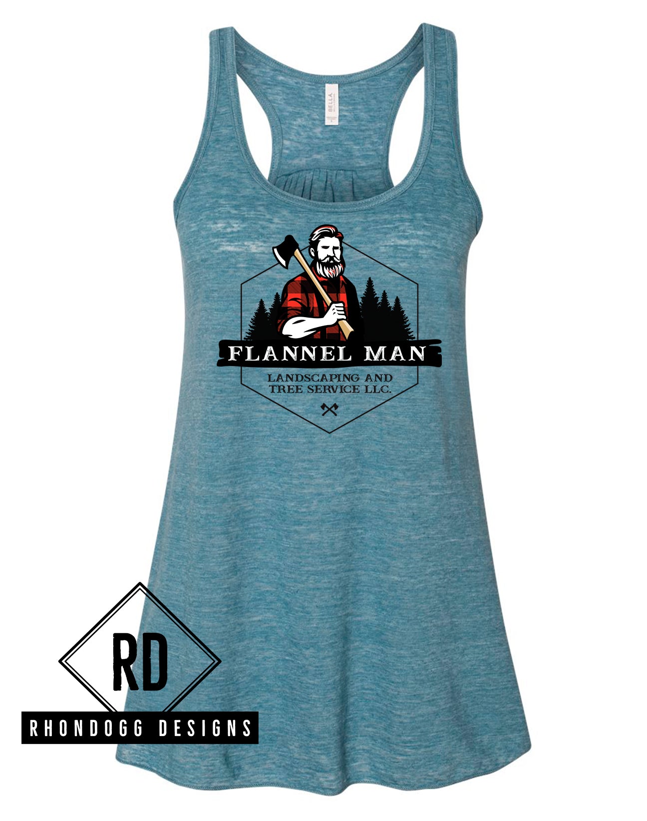 Flannel Man Bella+Canvas Flowy Tank Top