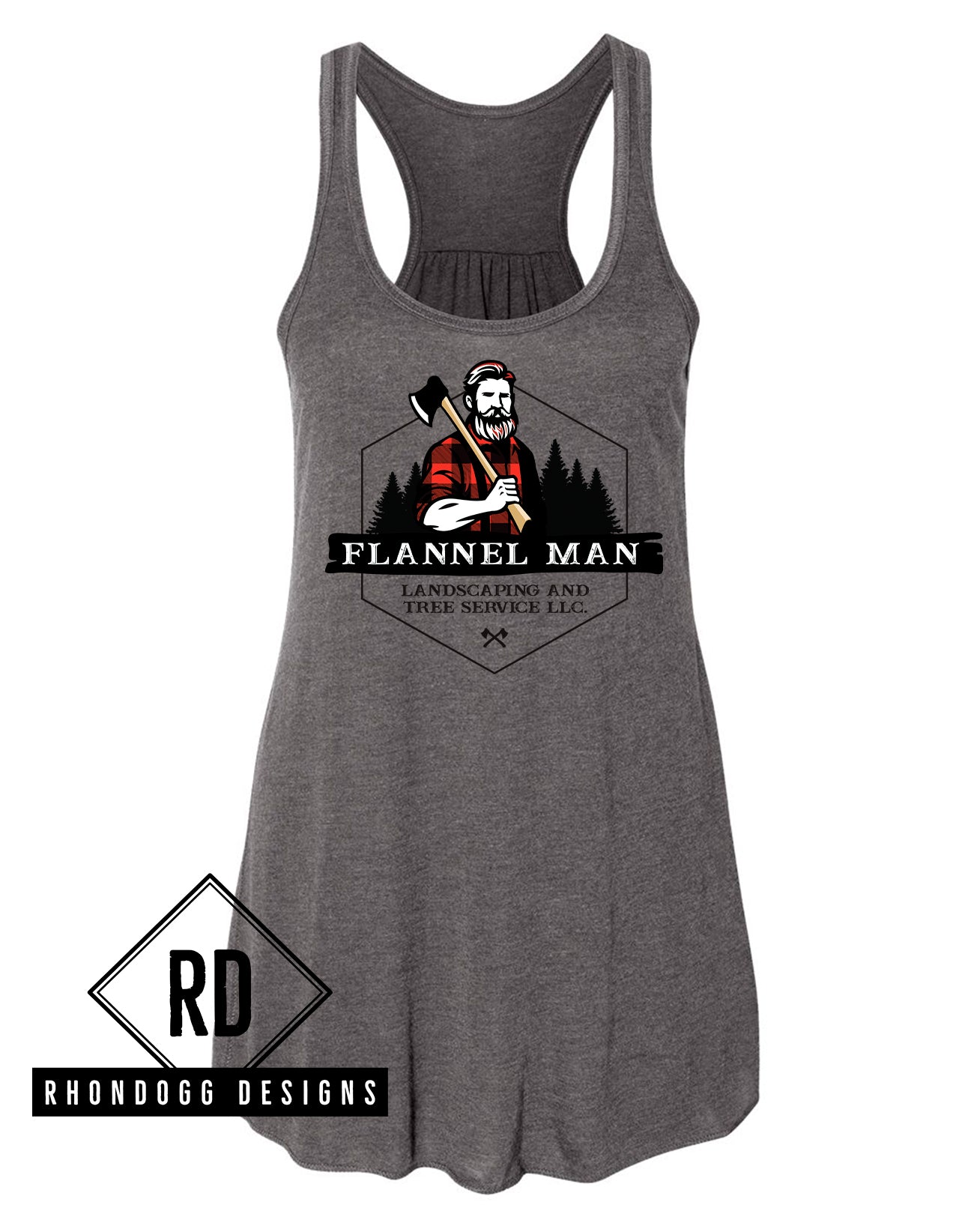 Flannel Man Bella+Canvas Flowy Tank Top