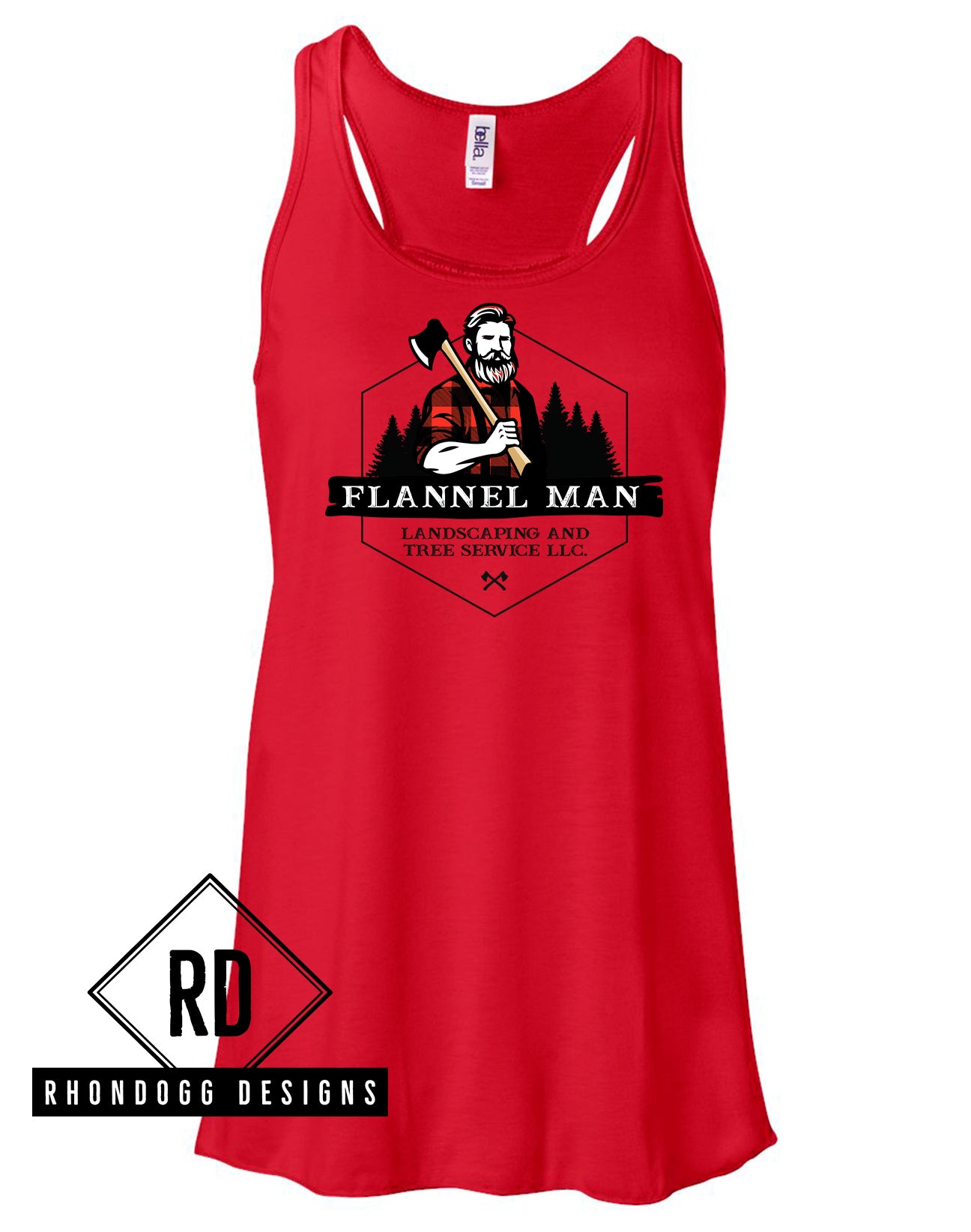 Flannel Man Bella+Canvas Flowy Tank Top