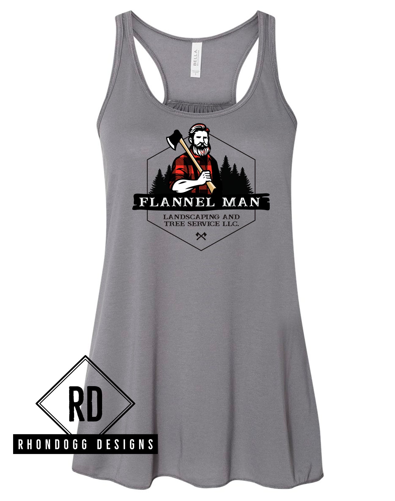 Flannel Man Bella+Canvas Flowy Tank Top