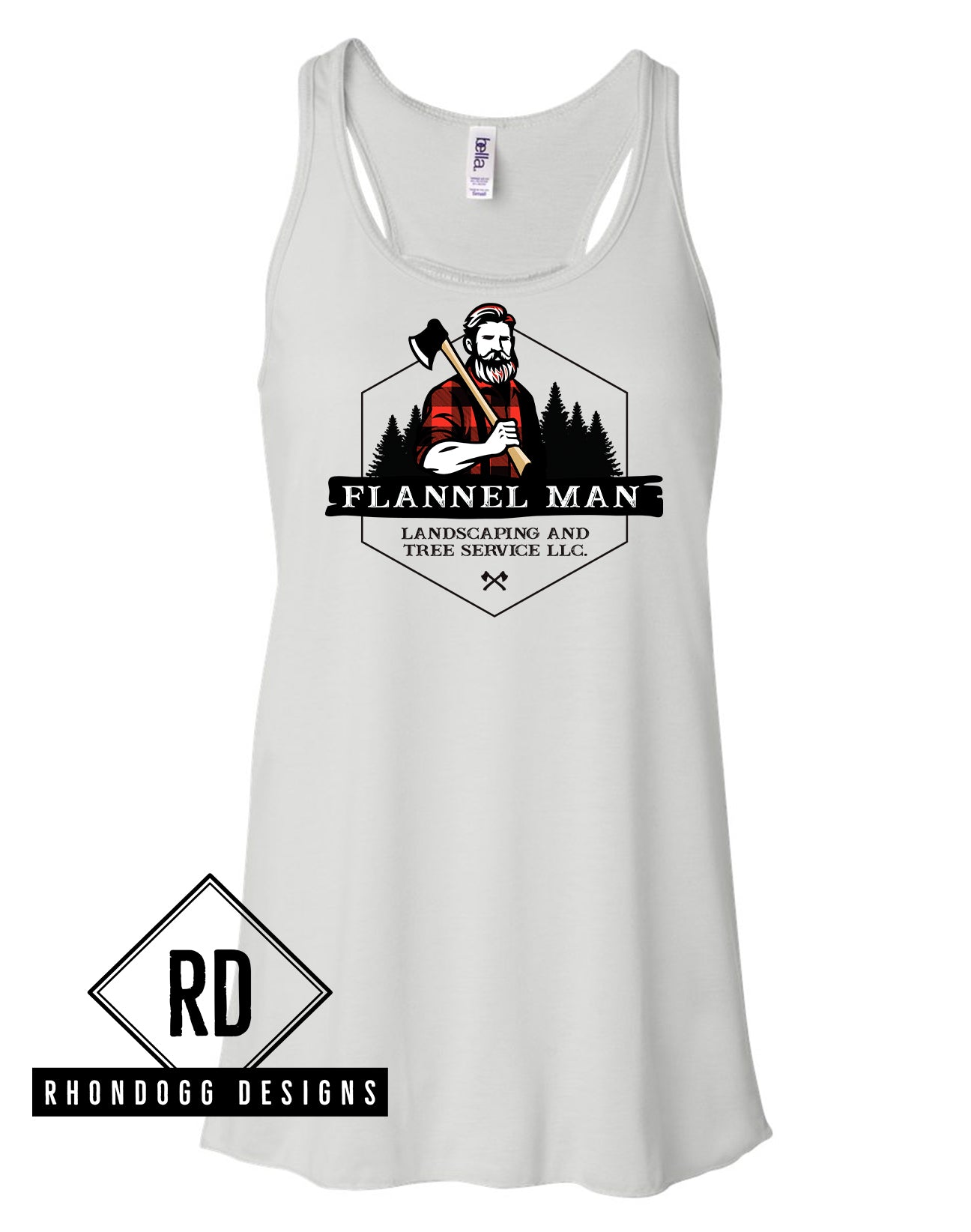 Flannel Man Bella+Canvas Flowy Tank Top