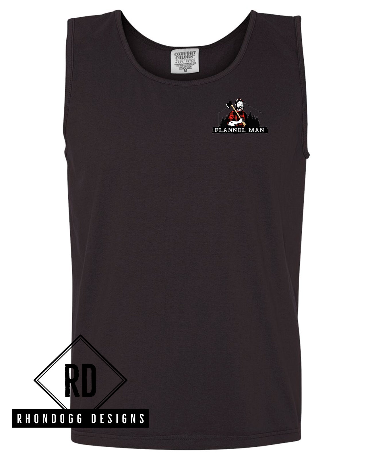 Flannel Man - Comfort Colors Tank Top