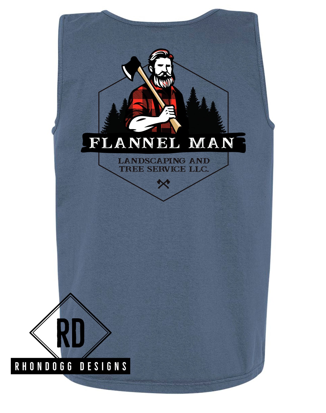 Flannel Man - Comfort Colors Tank Top