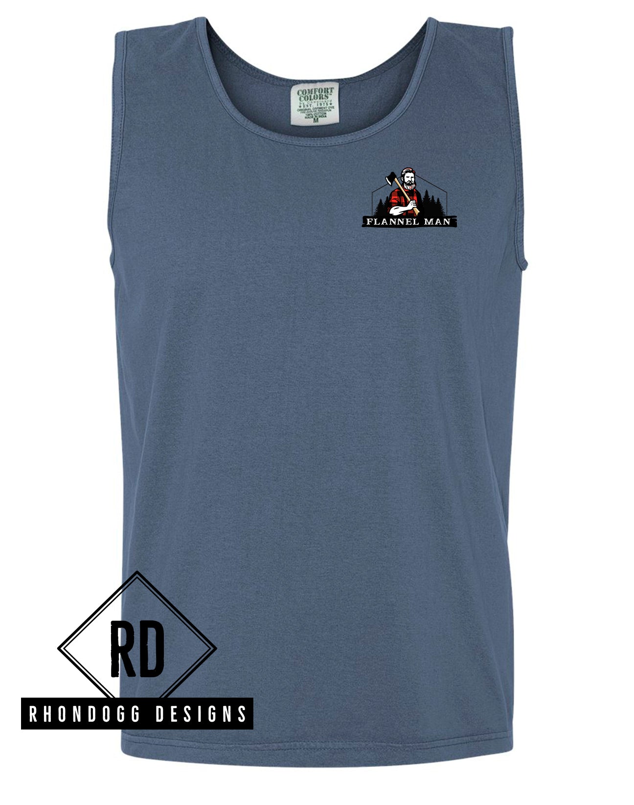 Flannel Man - Comfort Colors Tank Top