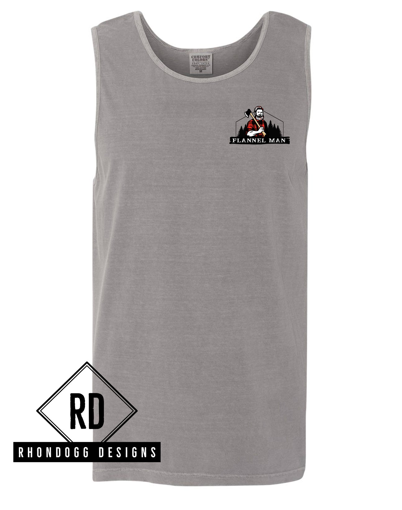 Flannel Man - Comfort Colors Tank Top