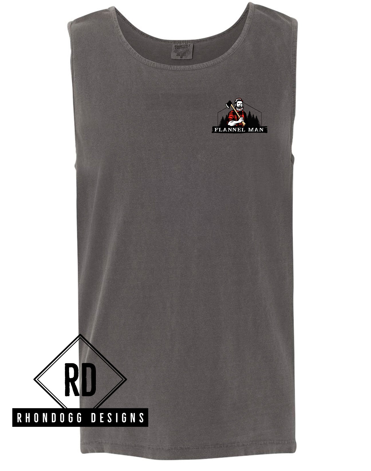 Flannel Man - Comfort Colors Tank Top