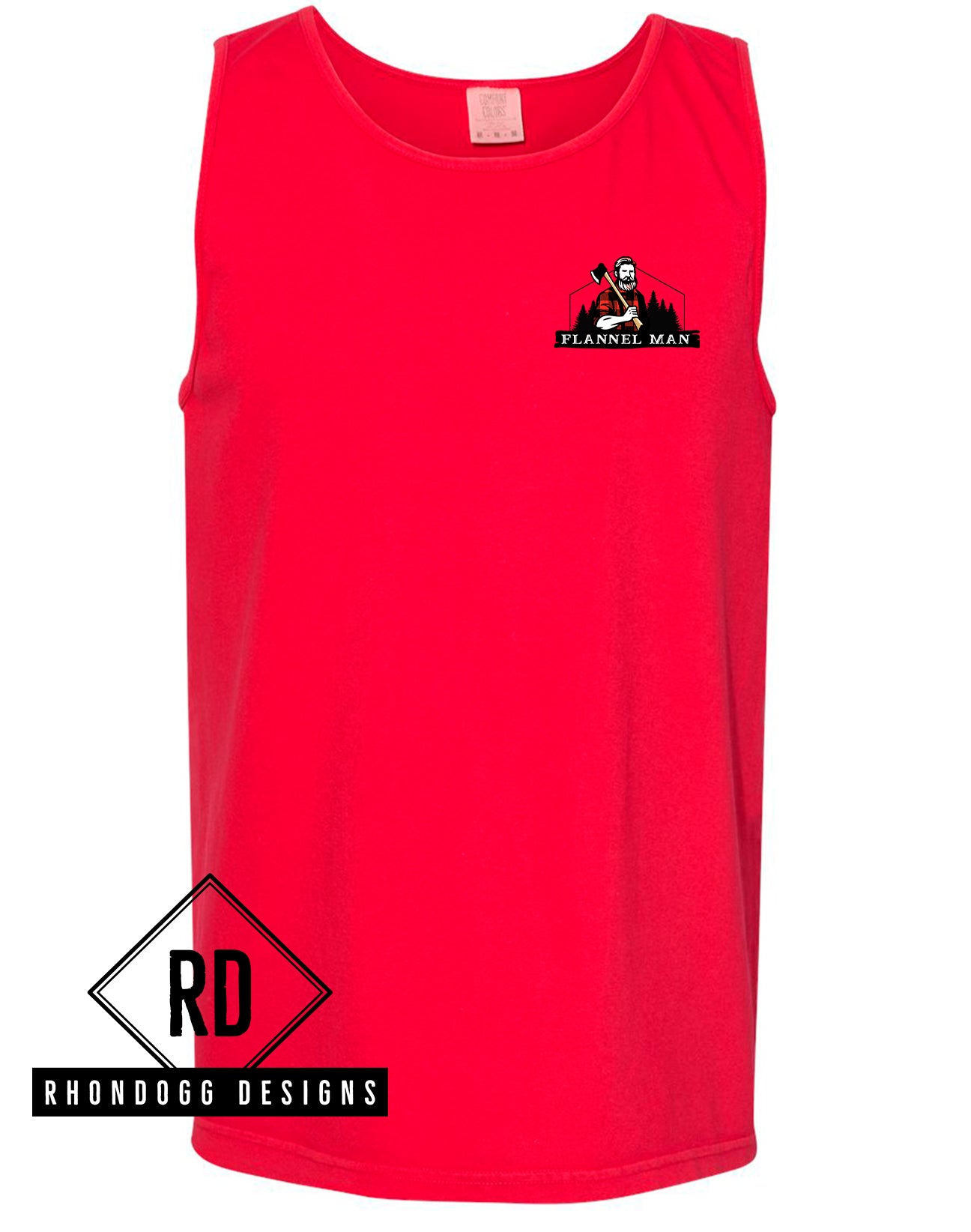 Flannel Man - Comfort Colors Tank Top
