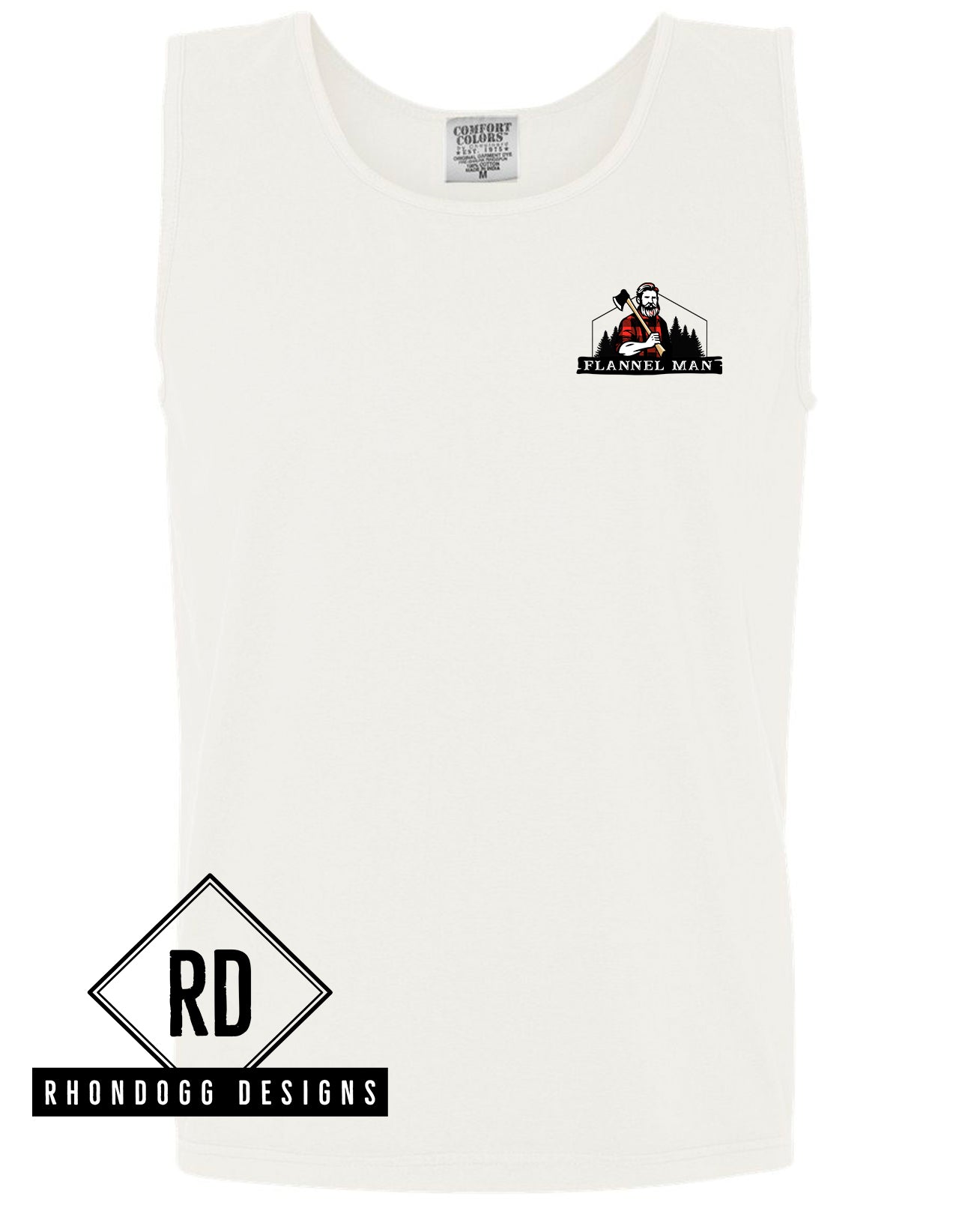 Flannel Man - Comfort Colors Tank Top