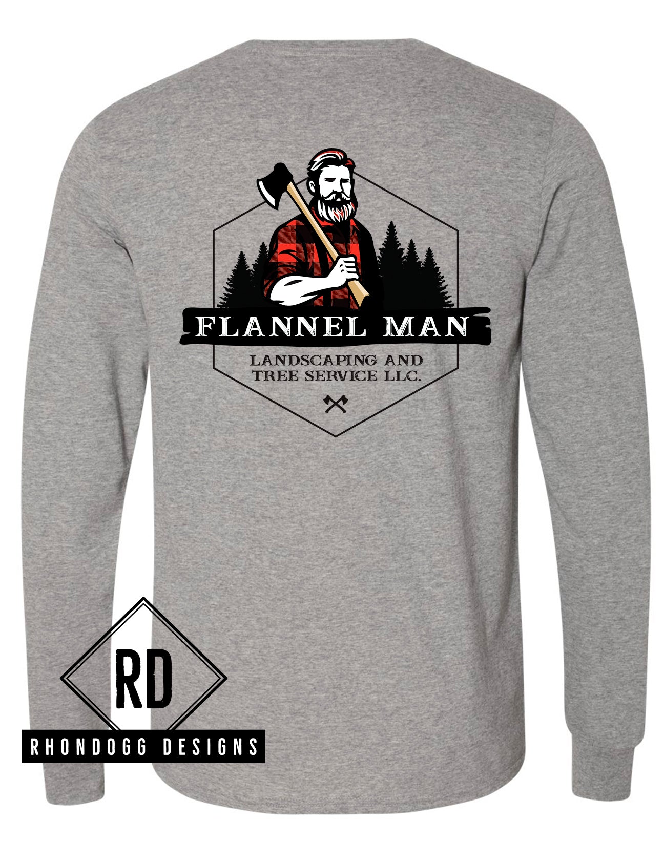 Flannel Man - Russell Athletic Long Sleeve T-Shirt
