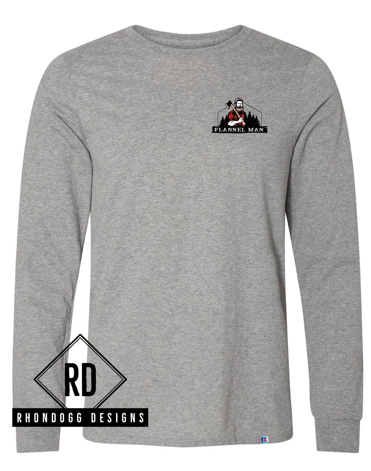 Flannel Man - Russell Athletic Long Sleeve T-Shirt