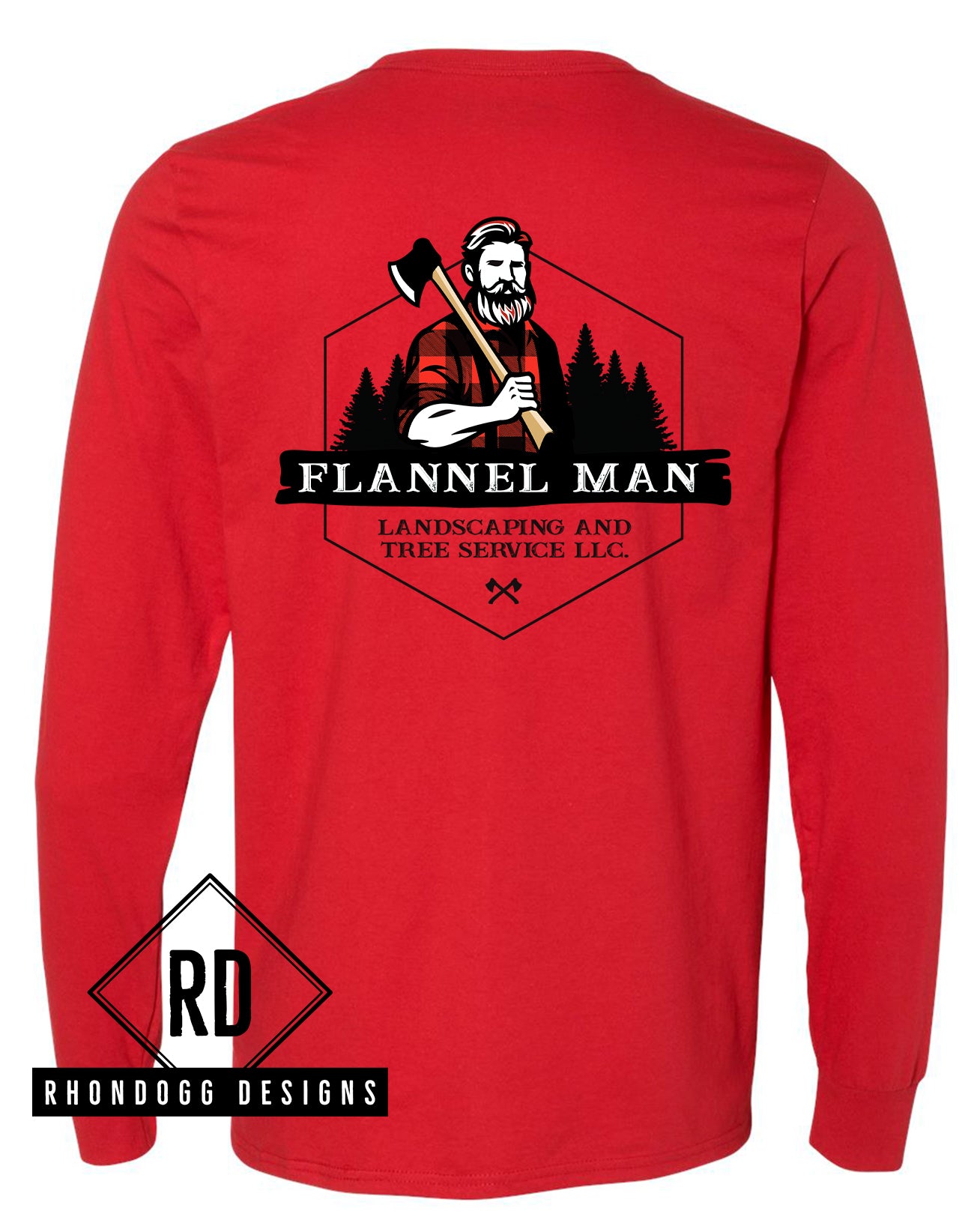Flannel Man - Russell Athletic Long Sleeve T-Shirt