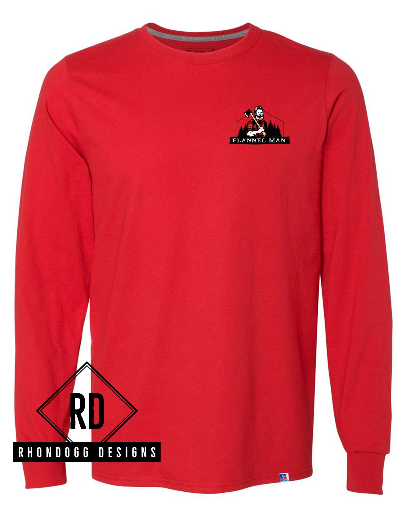 Flannel Man - Russell Athletic Long Sleeve T-Shirt