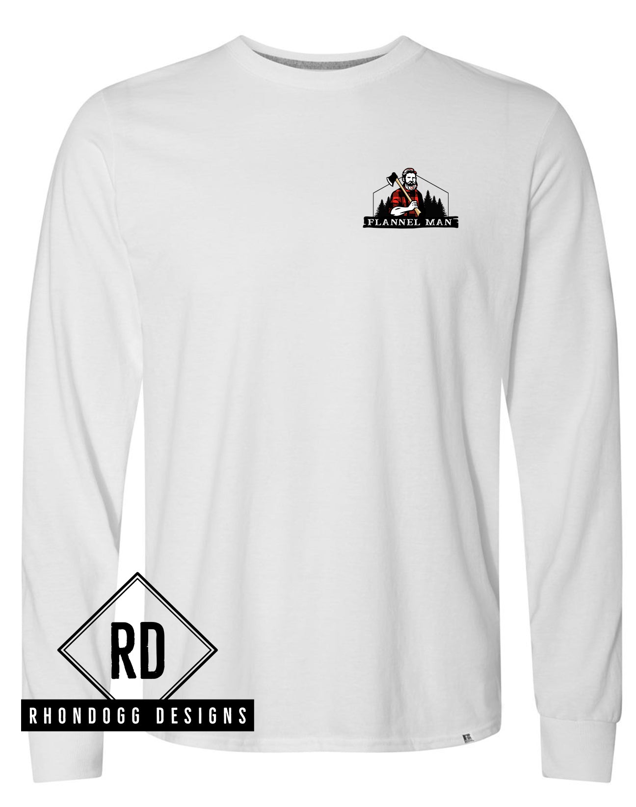 Flannel Man - Russell Athletic Long Sleeve T-Shirt