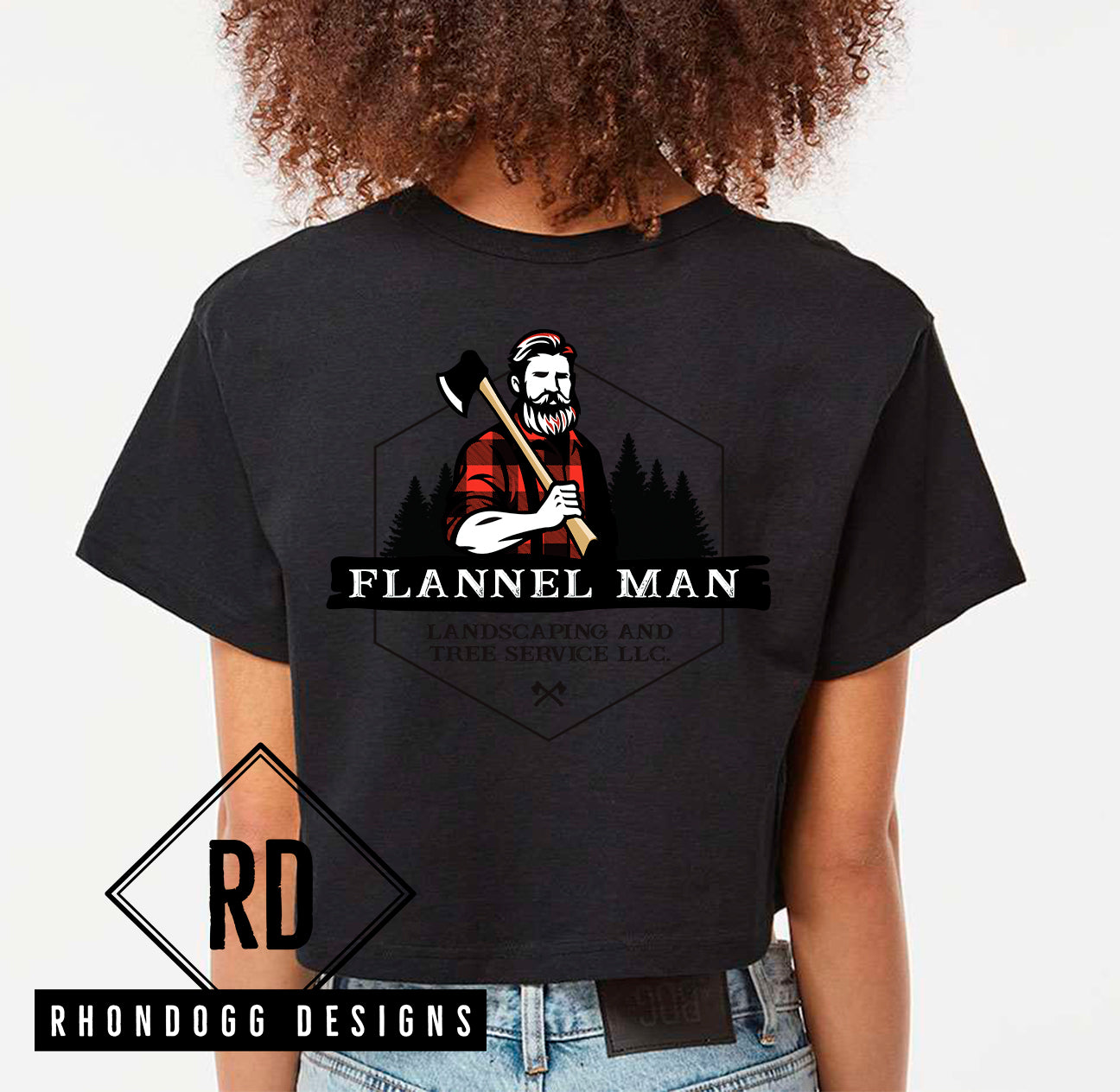 Flannel Man - Champion Crop Tee