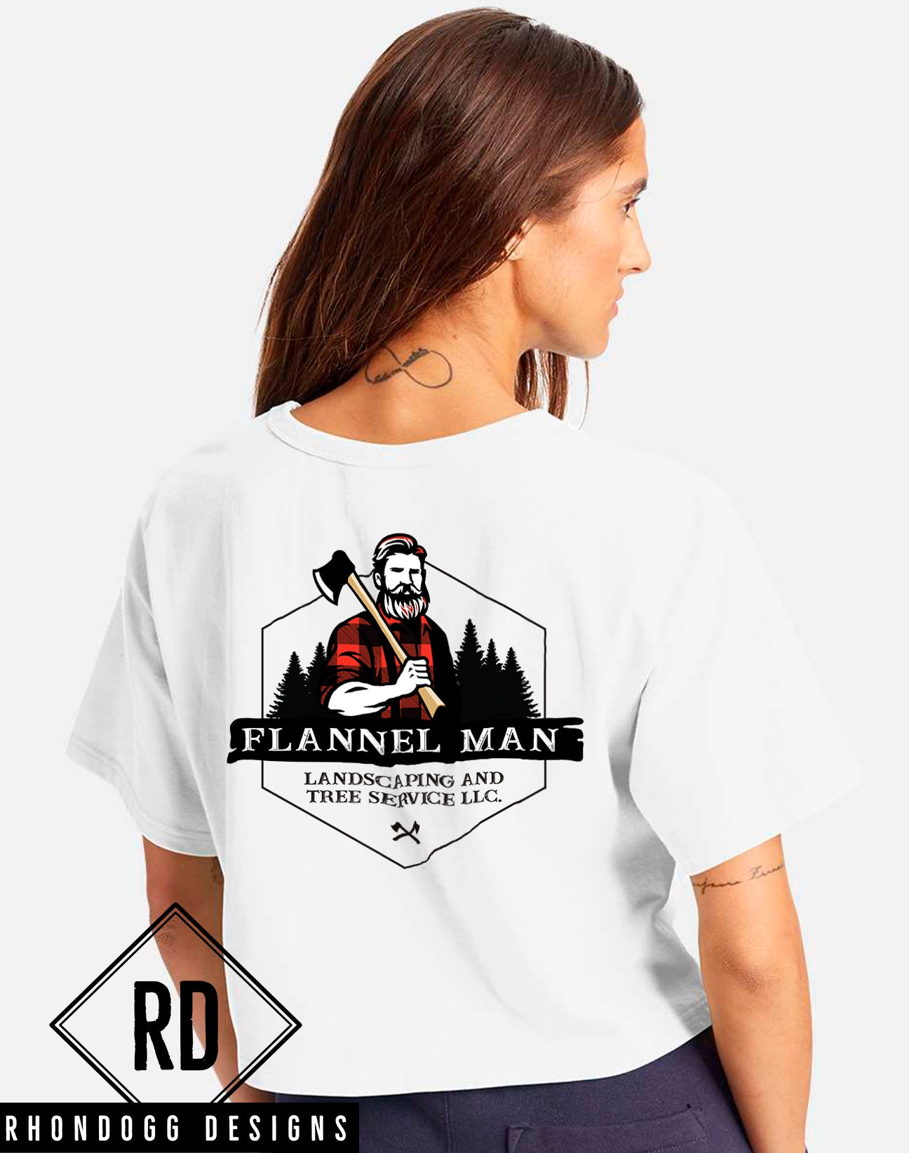 Flannel Man - Champion Crop Tee