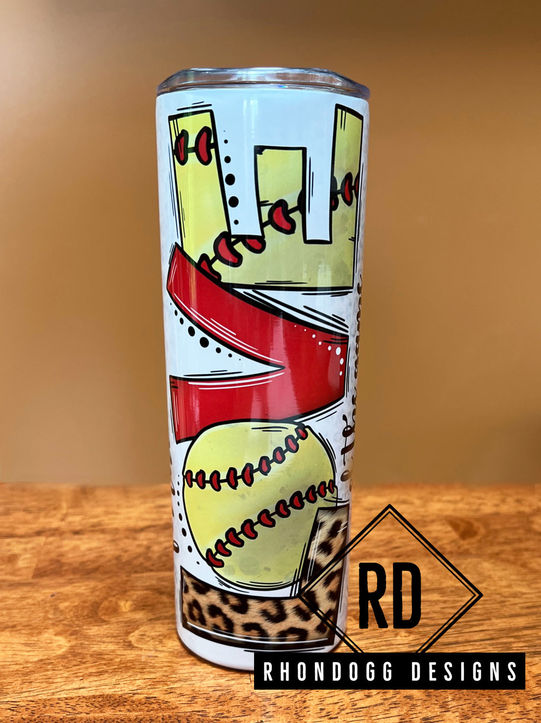20oz OR 30oz FOR THE LOVE OF SOFTBALL TUMBLER