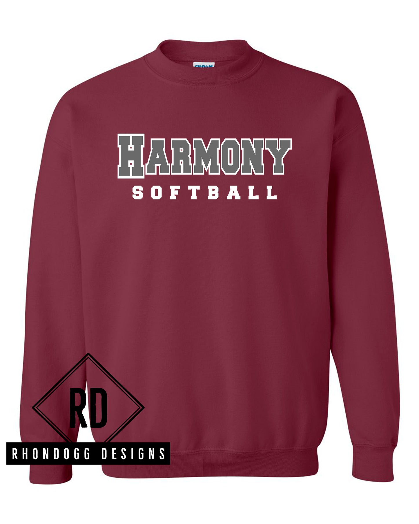 Harmony Middle School Softball Crewneck Sweatshirt