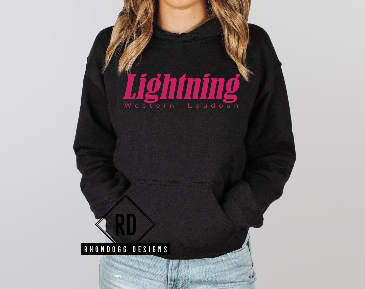 WLGSL Lightning Black Hoodie
