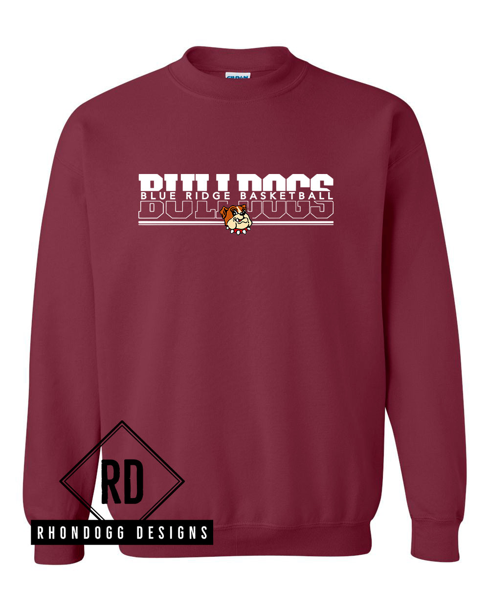 Blue Ridge Middle School Basketball Crewneck Sweatshirt
