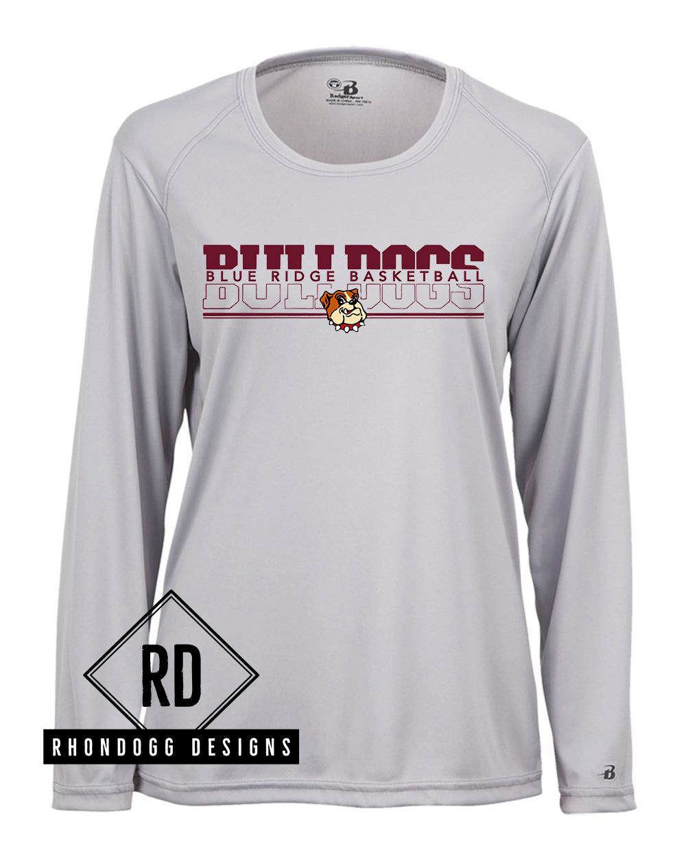 Blue Ridge Middle School Basketball  Long Sleeve Performance T-Shirt
