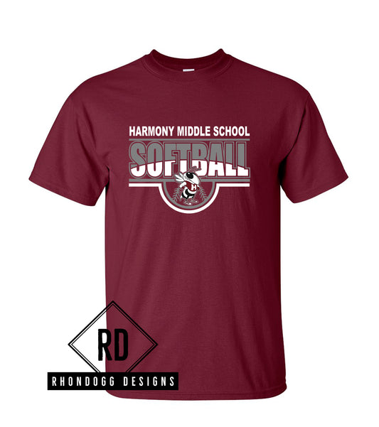 Harmony Middle School Softball T-Shirt