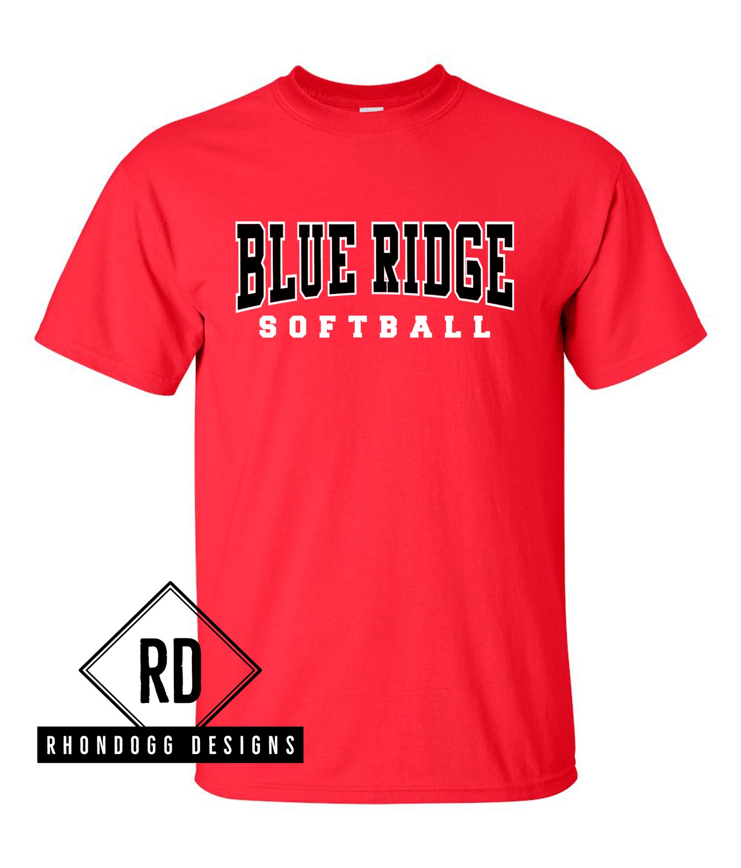 Blue Ridge Middle School Softball Short Sleeve T-Shirt
