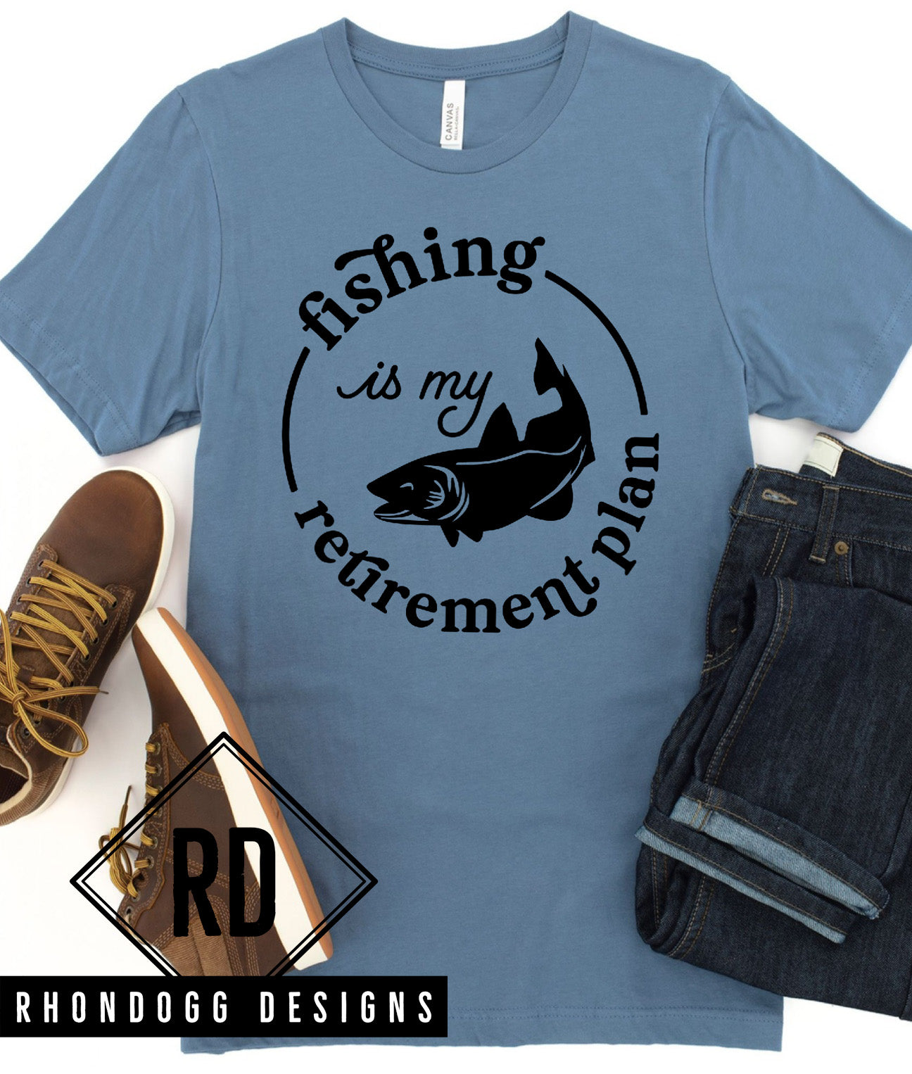 FISHING IS MY RETIREMENT PLAN Short Sleeve T-Shirt