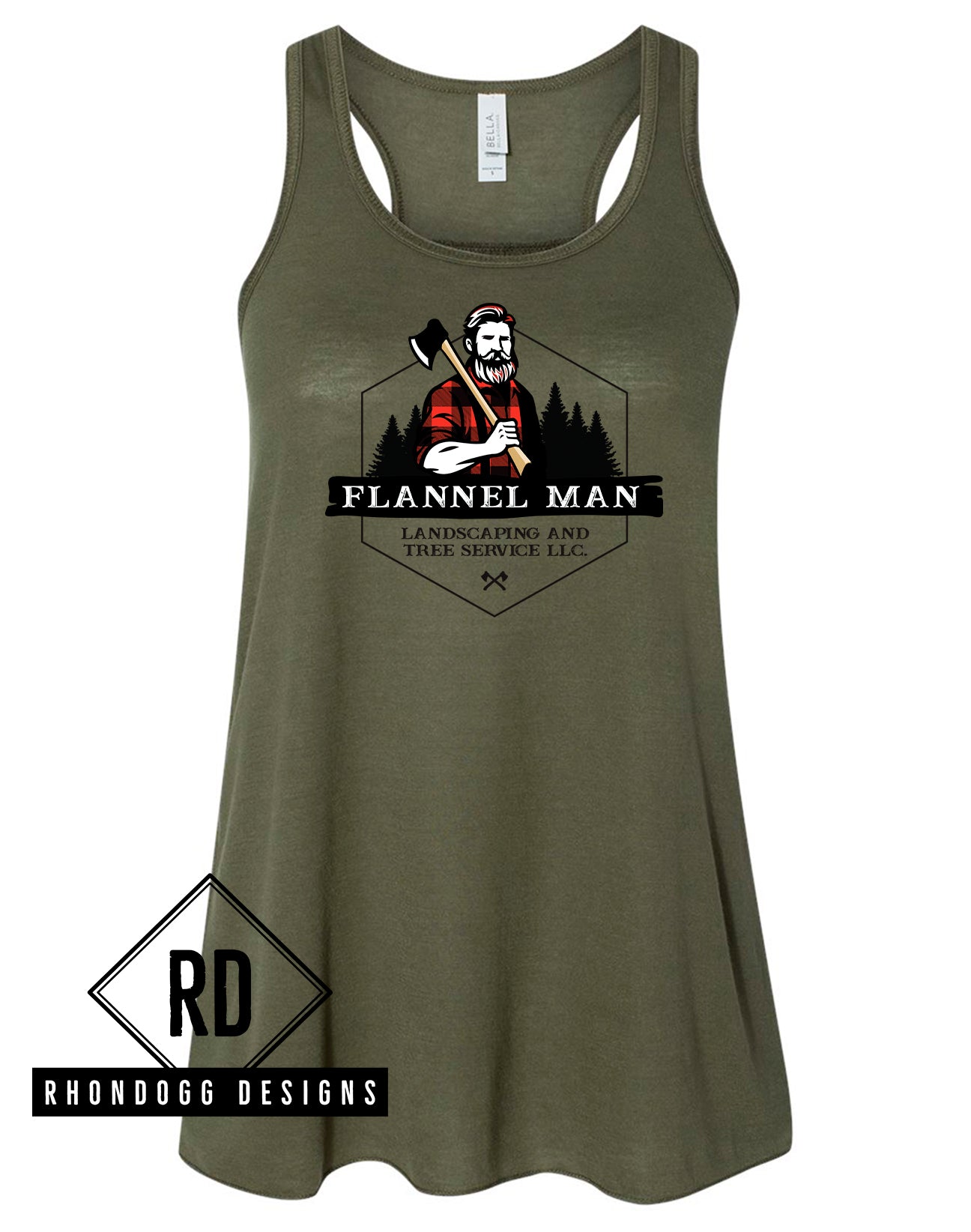 Flannel Man Bella+Canvas Flowy Tank Top