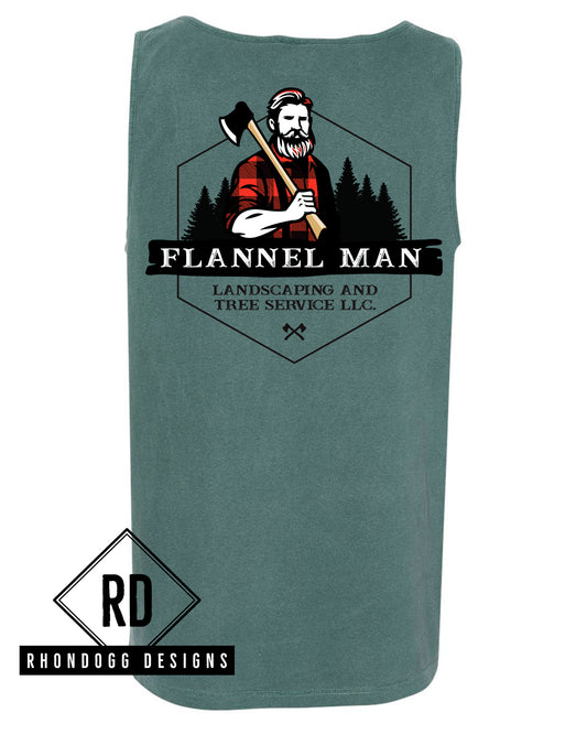 Flannel Man - Comfort Colors Tank Top