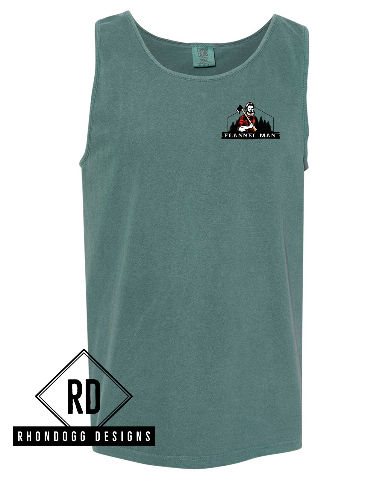 Flannel Man - Comfort Colors Tank Top