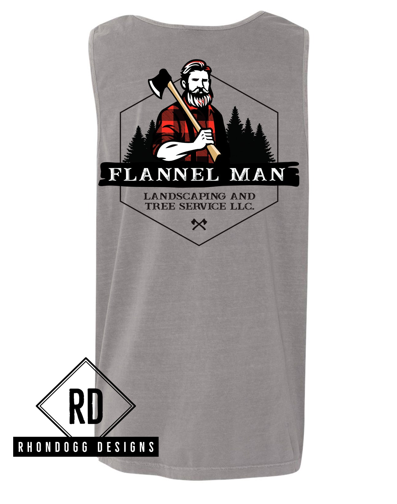 Flannel Man - Comfort Colors Tank Top