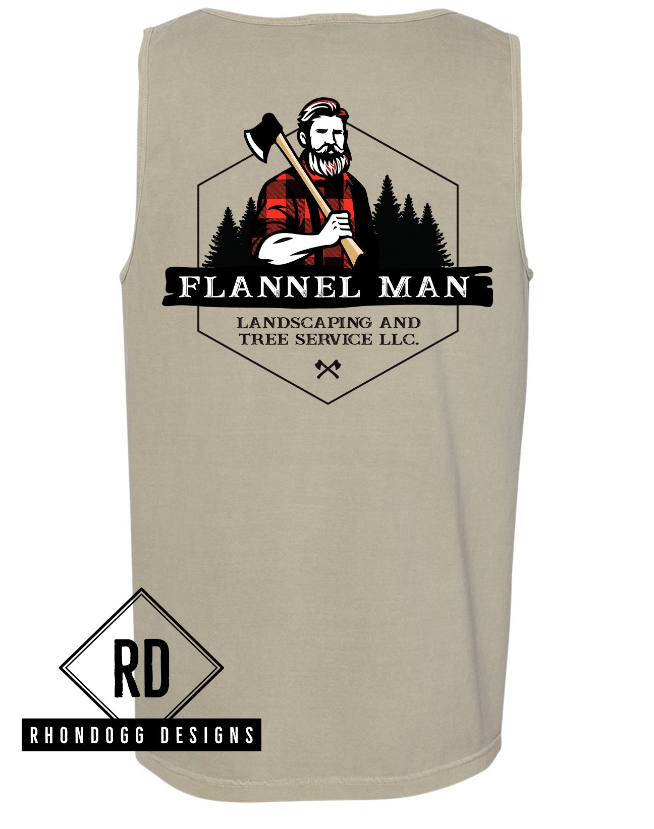 Flannel Man - Comfort Colors Tank Top
