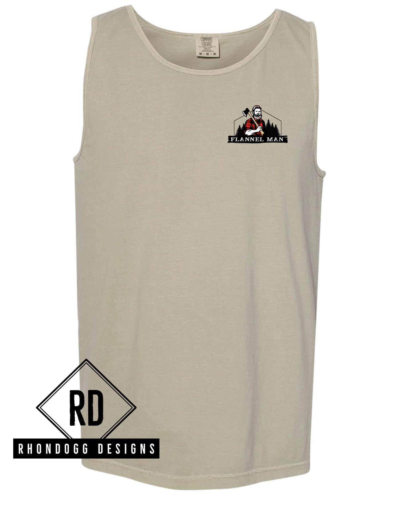 Flannel Man - Comfort Colors Tank Top