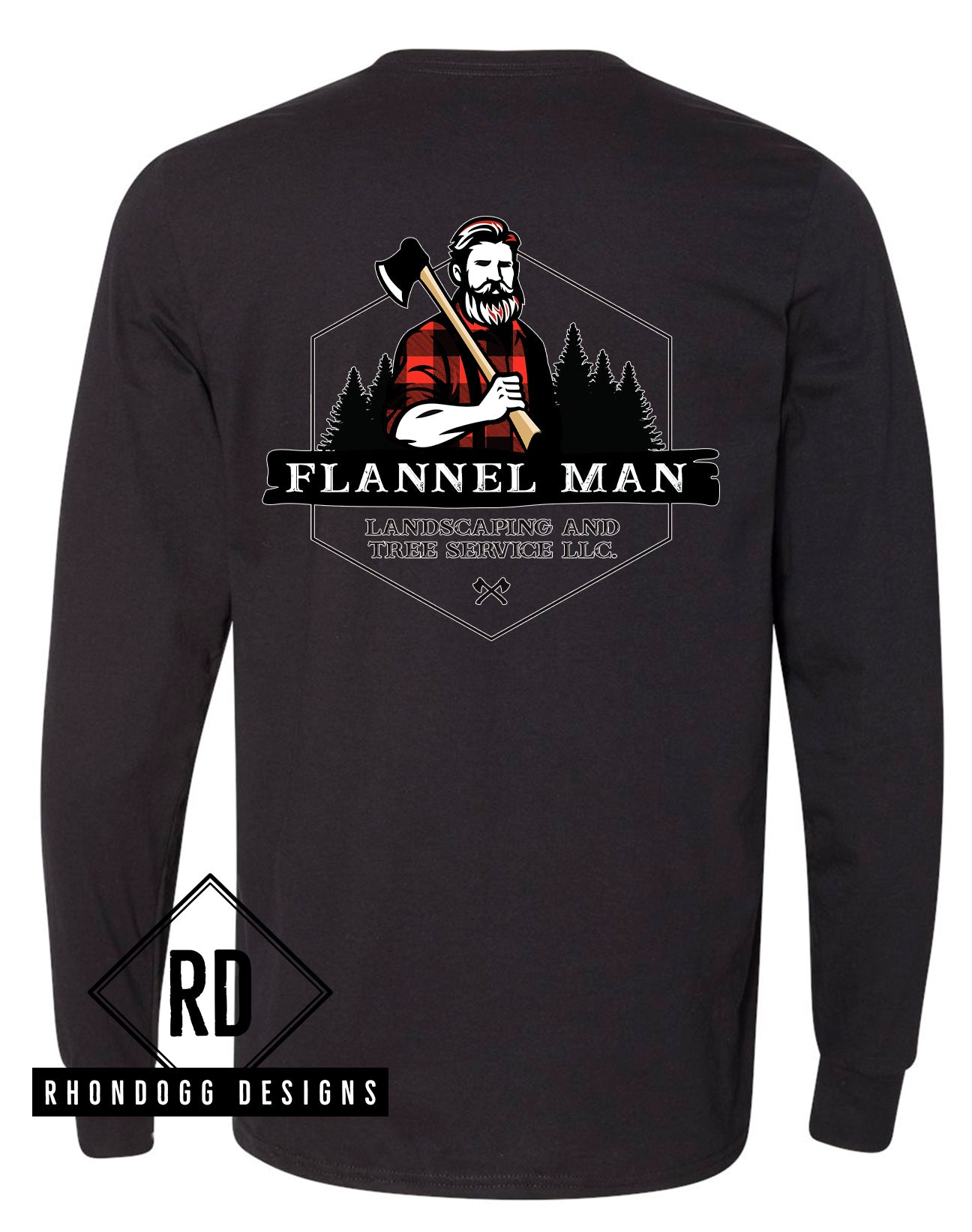 Flannel Man - Russell Athletic Long Sleeve T-Shirt