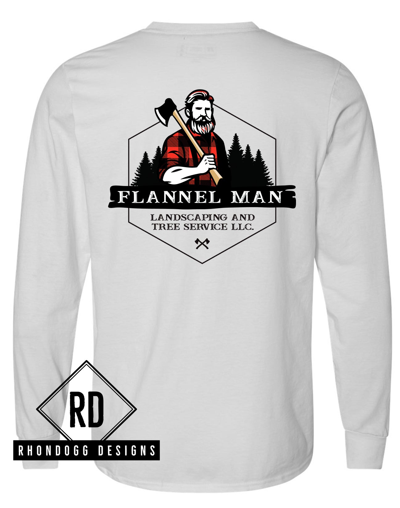 Flannel Man - Russell Athletic Long Sleeve T-Shirt