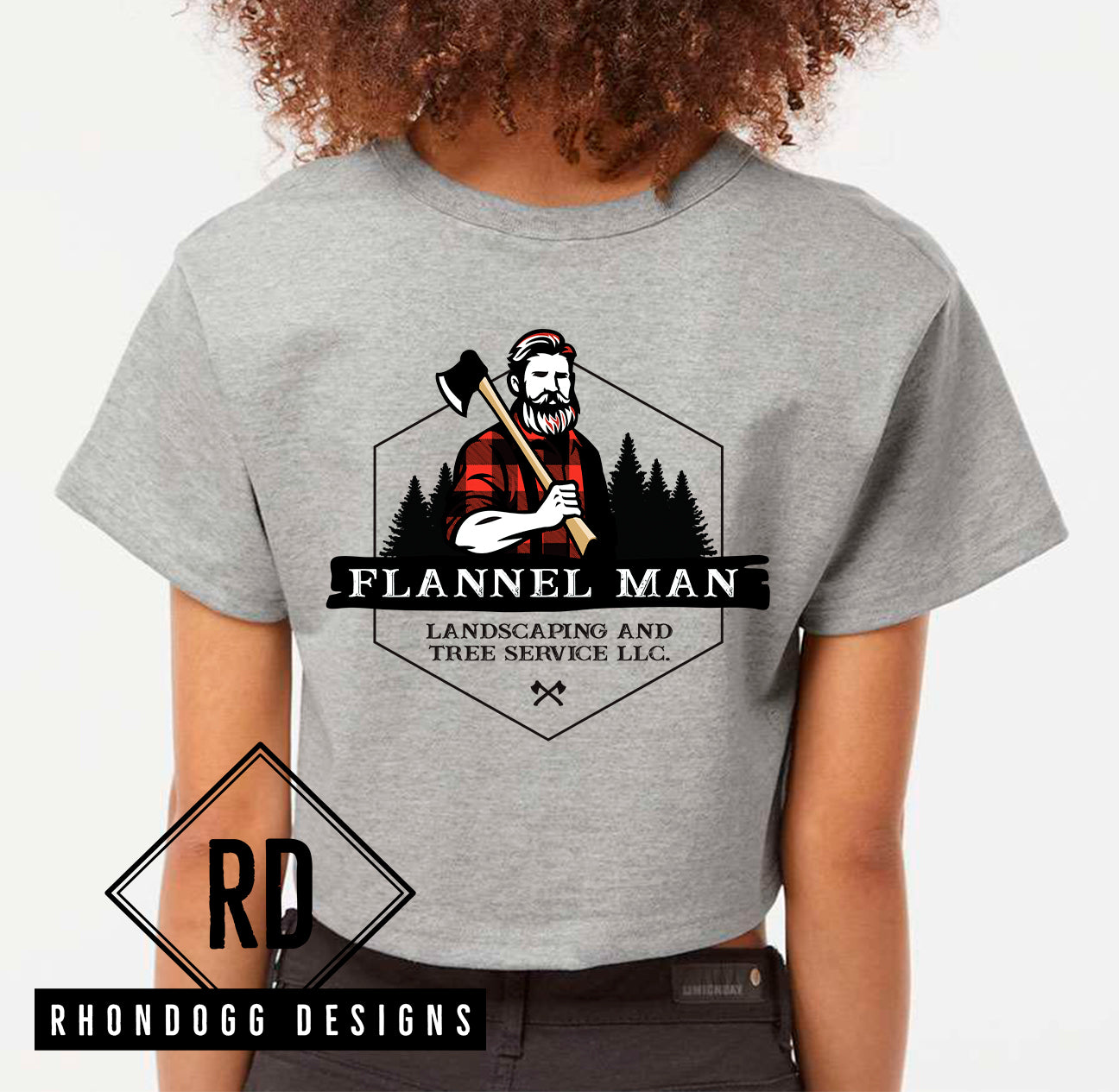 Flannel Man - Champion Crop Tee