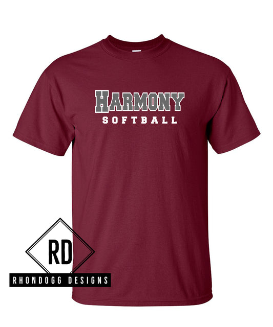 Harmony Middle School Softball Short Sleeve T-Shirt