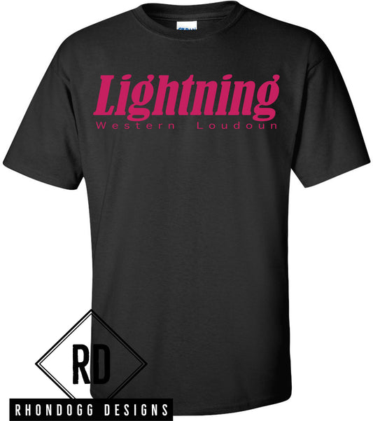 WLGSL Lightning Black T-Shirt
