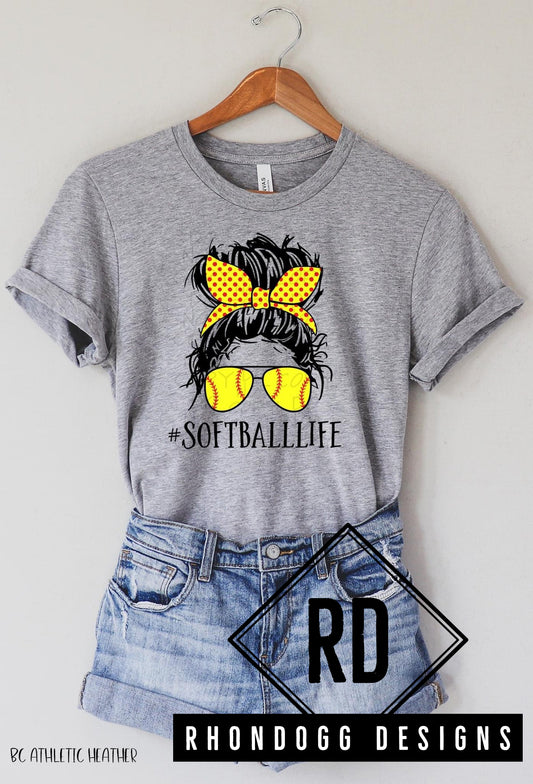 #SOFTBALLLIFE Graphic Short Sleeve T-Shirt